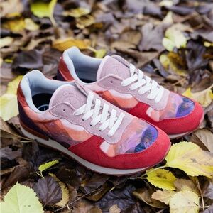 Inkkas Red and Pink Athletic Shoes